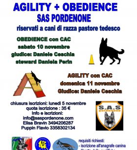 Campionato agility Obedience 2018